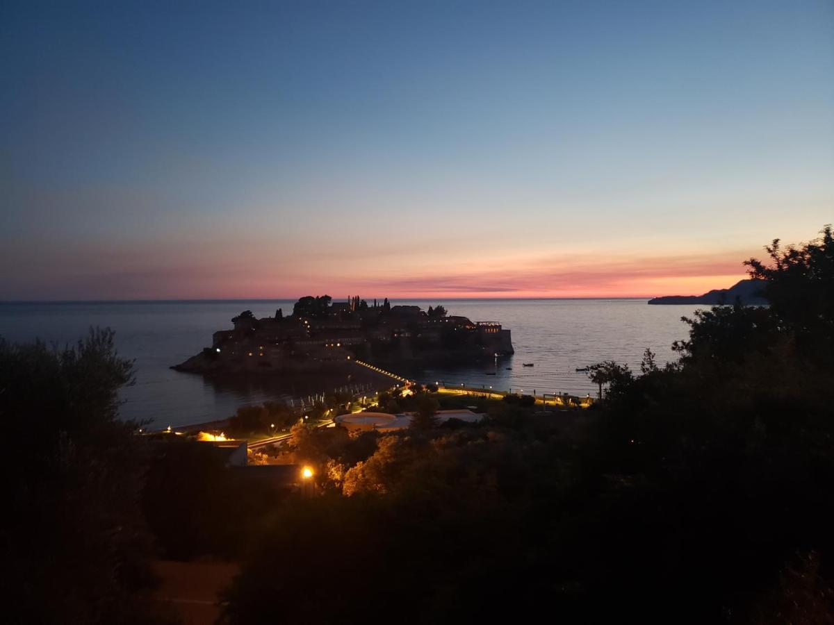 Apartman Rosemary Sveti Stefan Buitenkant foto